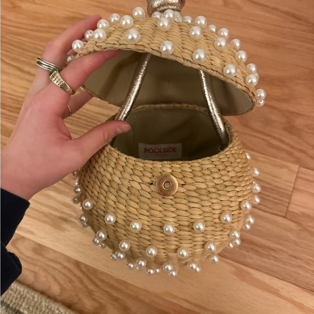 Poolside disco ball bag with pearls - Picture 6 of 6